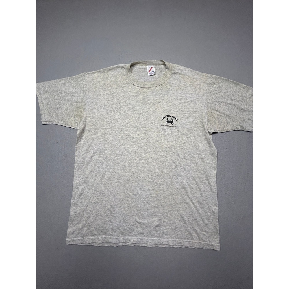 Jerzees Crabby Bills T Shirt Cotton Poly Heather Gray XL Mens